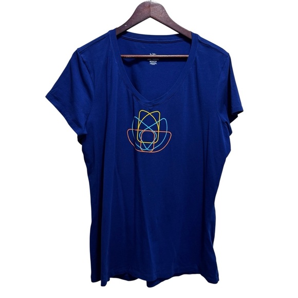 Arc’teryx Blue Vneck Cotton Short Sleeve T Shirt Size XL - Picture 1 of 10